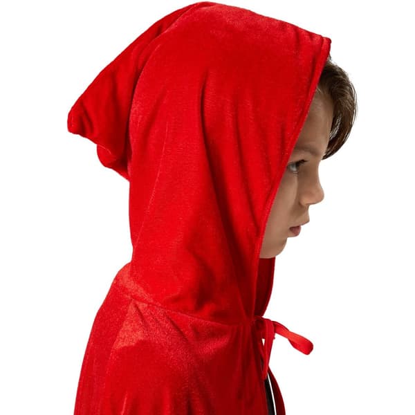 Børnekostume mystisk kappe med hætte - 116 cm