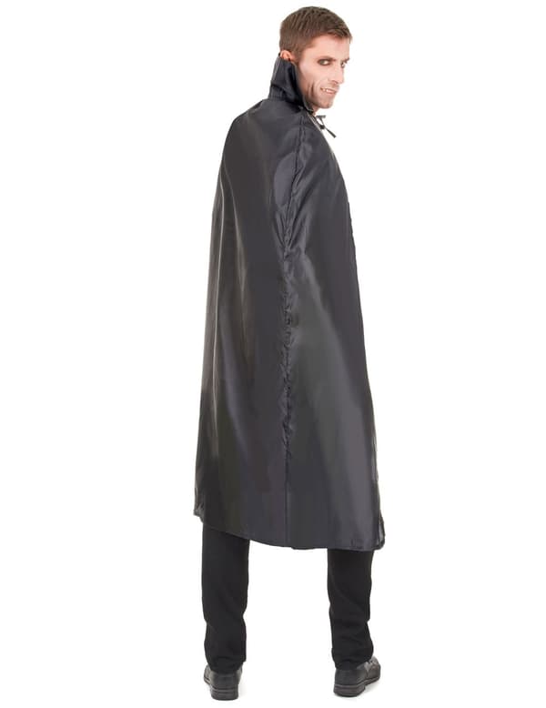 Dracula Halloween svart kappe for menn.Size-One Size (42)