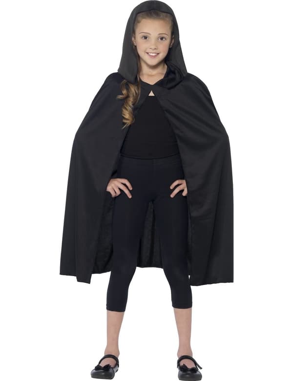 Kappe med sort hætte barn Halloween.Size-One size
