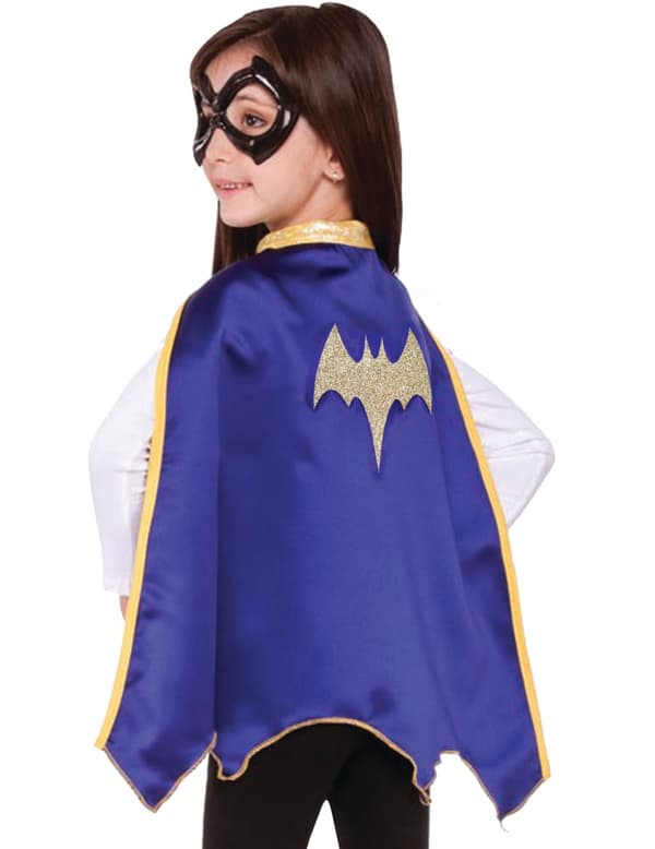 Super Hero Girls™ Batgirlin viitta ja silmikko lapselle.Size-One size