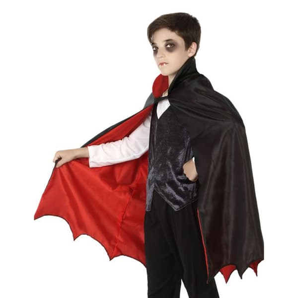 Vampyrkappa för barn pojkar - ATOSA - Svart och röd - Bat cutout