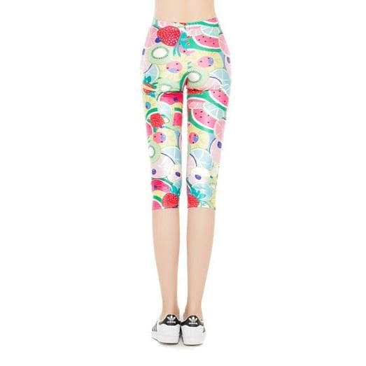 Sommar Frukt Capri Leggings
