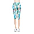 Miniatyrbild 4 av 6: Blå Mönstrade Capri Leggings