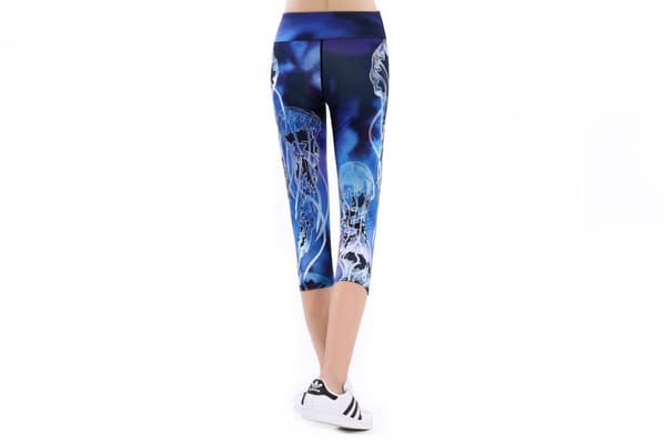 Deep Blue Yoga Capri