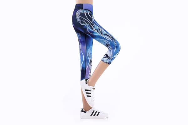 Deep Blue Yoga Capri