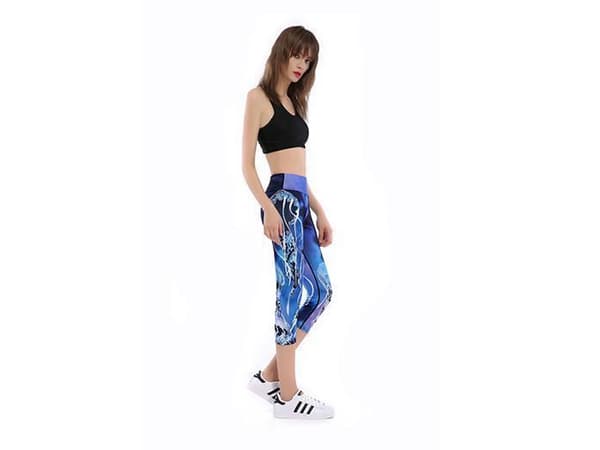 Deep Blue Yoga Capri
