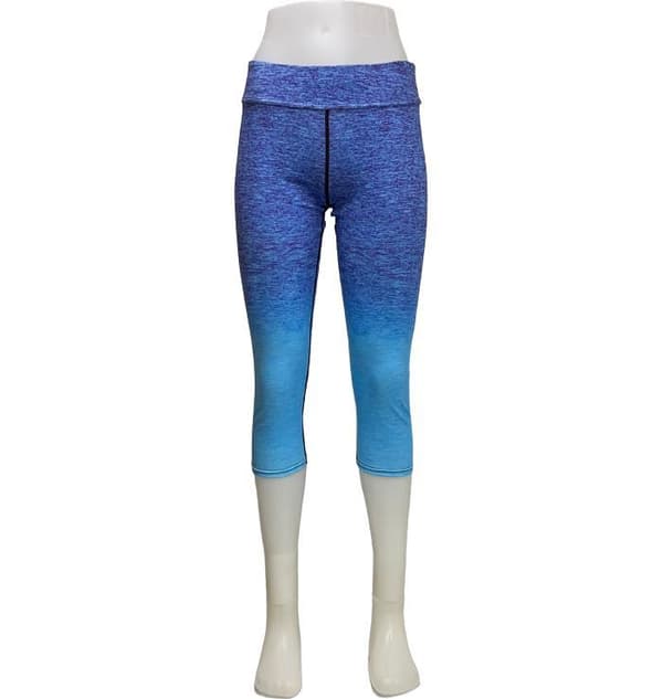 Blå Capri Leggings