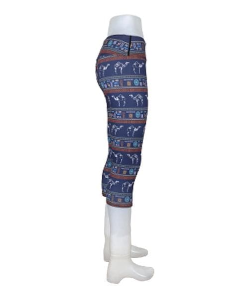 Mönstrade Paisley Capri Leggings
