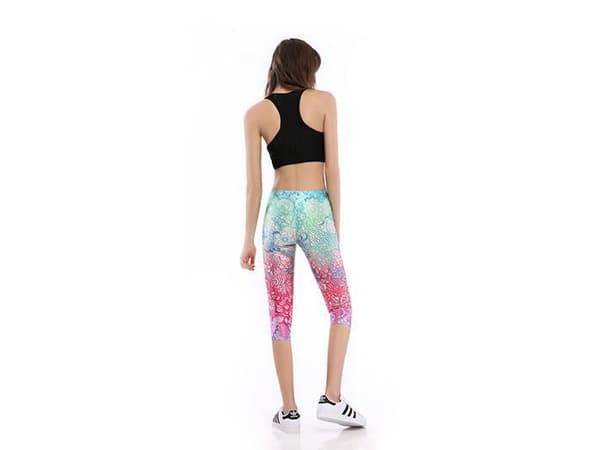 Mandala Oasis Capri Leggings