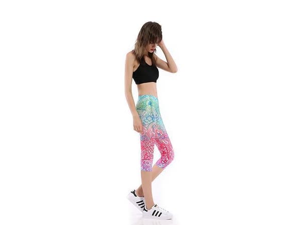 Mandala Oasis Capri Leggings