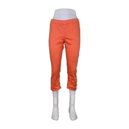 Aprikos Orange Slim Fit Capri Leggings Small