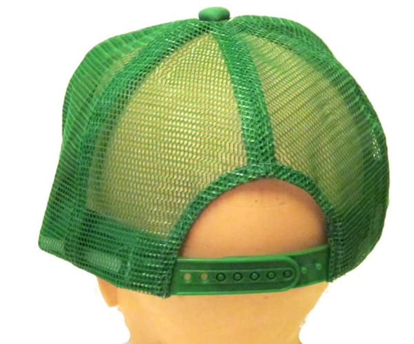 Hvit og grønn trucker cap