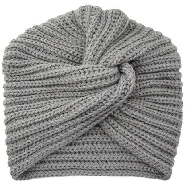 Women Warm Winter Knit Turban Cross Twist Wrap Cap
