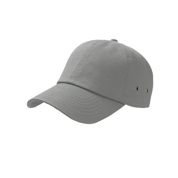 Atlantis Action 6 Panel Chino Baseball Cap Grey One Size
