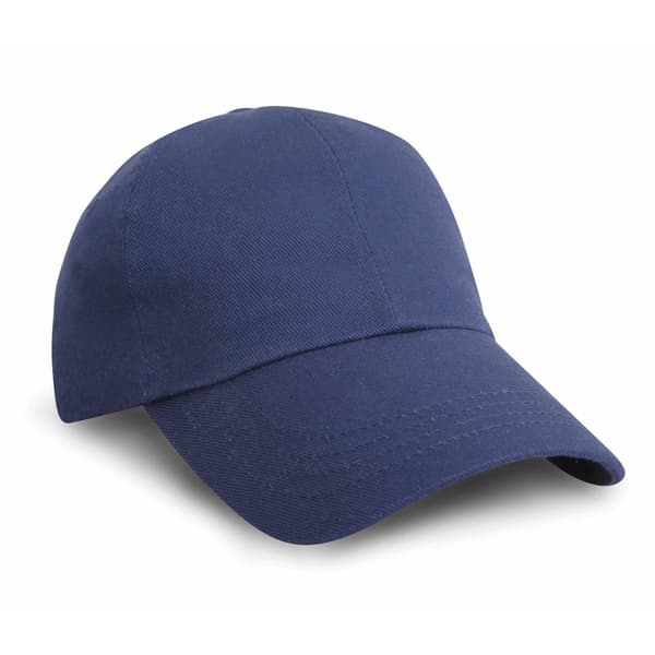 Result Unisex Baseball Cap i kraftig børstet bomuld med lav profil