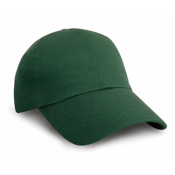 Result Unisex Baseball Cap i kraftig børstet bomuld med lav profil