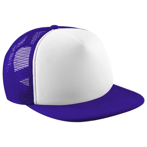 Beechfield Vintage Plain Snap-Back Trucker Cap (Pack of 2)