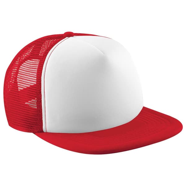 Beechfield Vintage Plain Snap-Back Trucker Cap (Pack of 2)