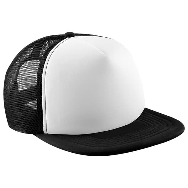 Beechfield Vintage Plain Snap-Back Trucker Cap (Pack of 2)