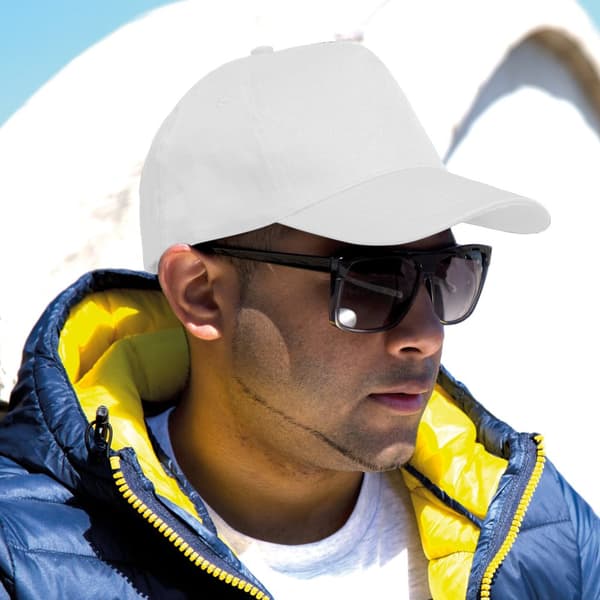 Result Unisex Core Boston 5 Panel Printers Baseball Cap med 5 paneler (pakke med 2)
