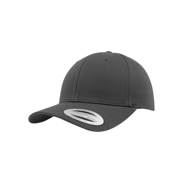 Flexfit Unisex Curved Classic Snapback Cap Charcoal One Size