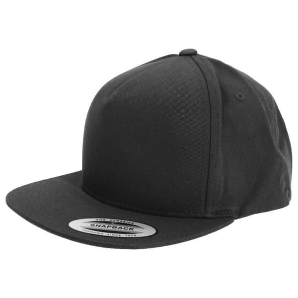 Yupoong Flexfit Unisex Plain Classic 5 Panel Snapback Cap (2 st.) Black One size