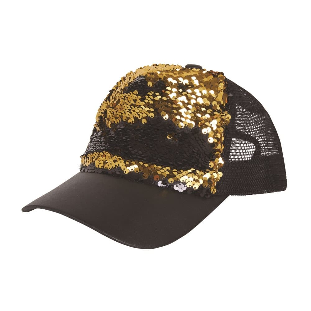 Bristol Novelty Unisex vuxna Reversible Sequin Cap