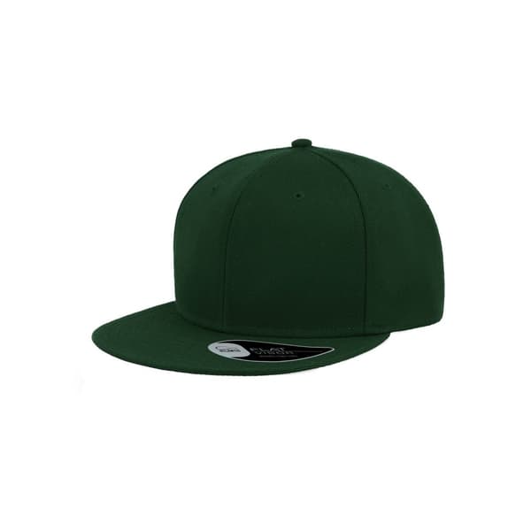 Atlantis Snap Back Flat Visor 6 Panel Cap Green One Size