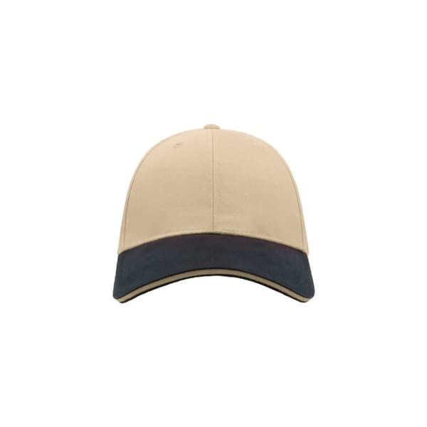 Atlantis Liberty Sandwich Heavy Brush Cotton 6 Panel Cap (Pack Of 2)