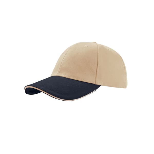 Atlantis Liberty Sandwich Heavy Brush Cotton 6 Panel Cap (Pack Of 2)