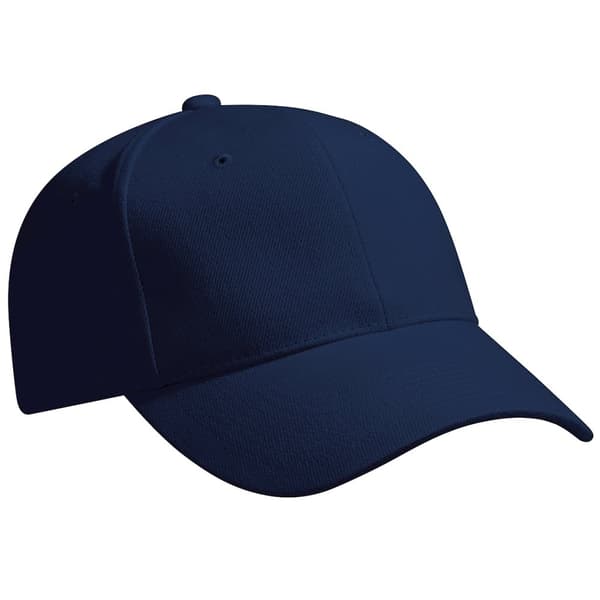 Beechfield Unisex Pro-Style Heavy Brushed Cotton Baseball Cap / Headwear (Pack of 2)