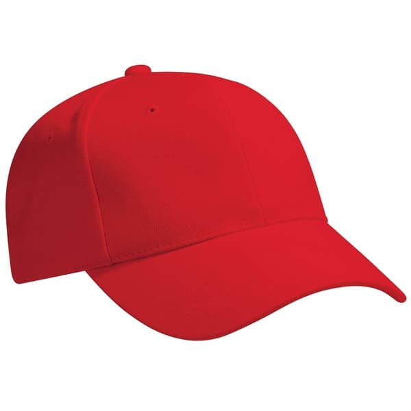 Beechfield Unisex Pro-Style Heavy Brushed Cotton Baseball Cap / Headwear (Pack of 2)