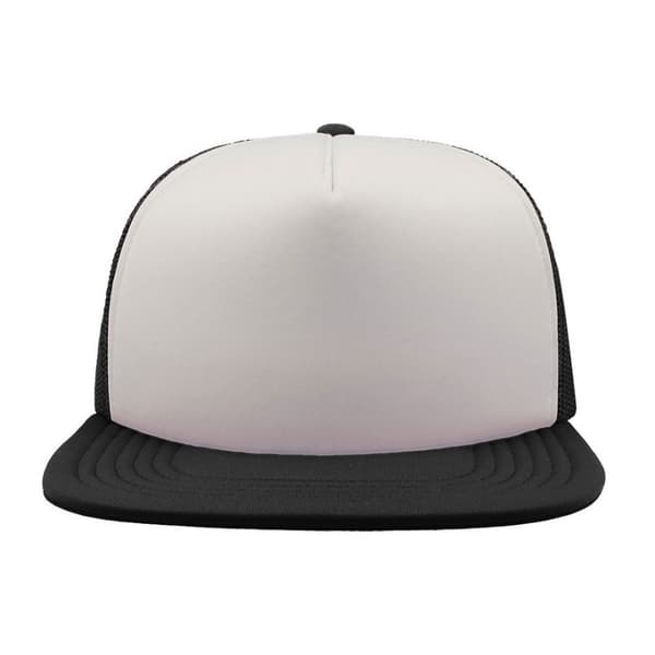 Atlantis Unisex Snap 90s Flat Visor 5 Panel Trucker Cap