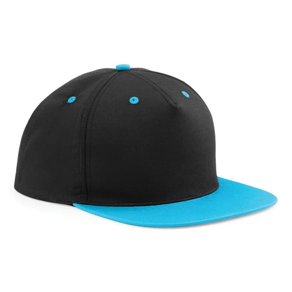 Beechfield Unisex 5 Panel Contrast Snapback Cap