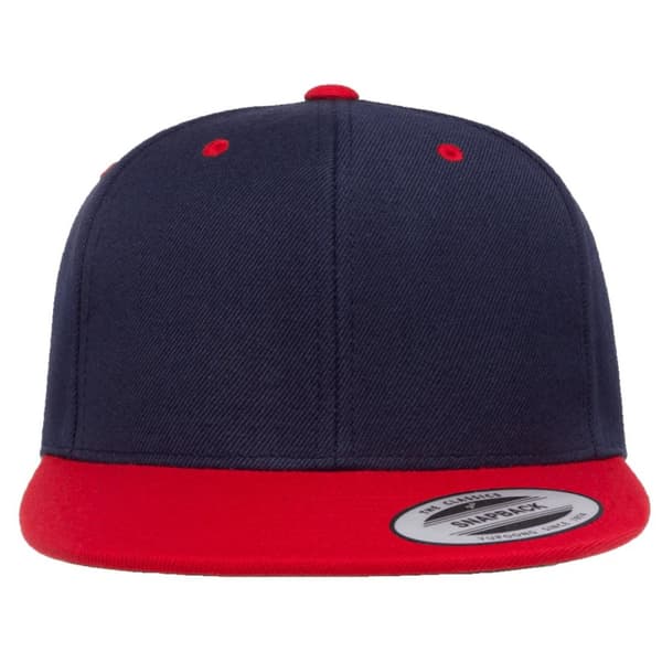 Yupoong Mens The Classic Premium Snapback 2-Tone Cap