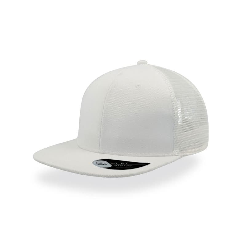 Atlantis Snap Mesh Flat Visor 6 Panel Trucker Cap
