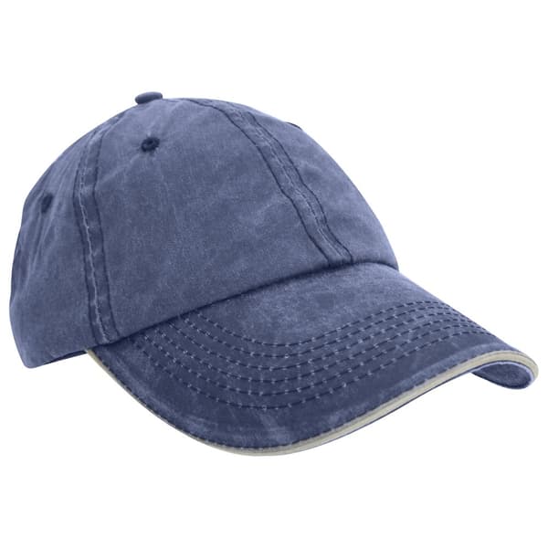 Result Vasket fin linje bomuld baseball cap med sandwich peak