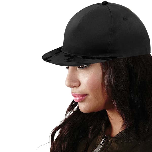 Beechfield Camouflage Retro Snapback Cap