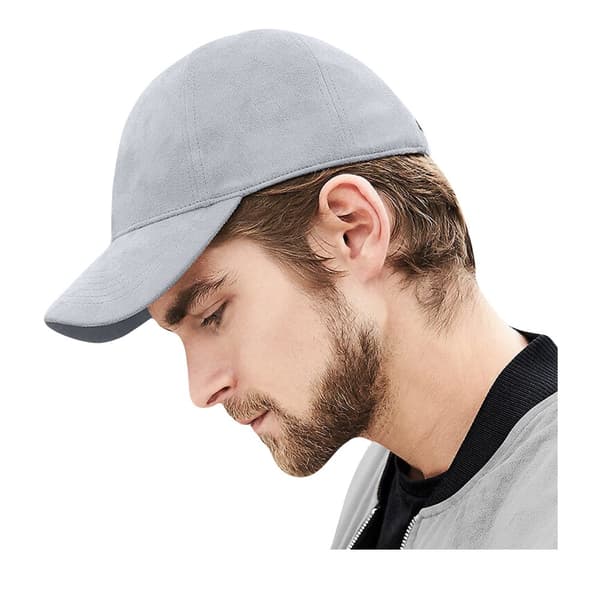 Beechfield Unisex Faux Suede Cap Light Grey One size