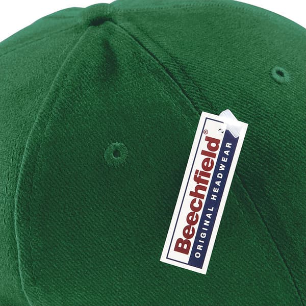 Beechfield Unisex Pro-Style Heavy Brushed Cotton Baseball Cap / Headwear