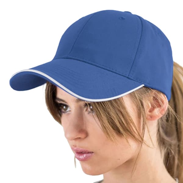 Atlantis Reflect 6 Panel Reflective Piping Baseball Cap