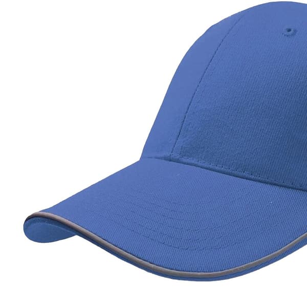 Atlantis Reflect 6 Panel Reflective Piping Baseball Cap