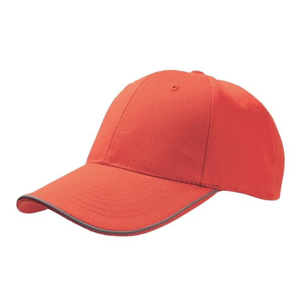 Atlantis Reflect 6 Panel Reflective Piping Baseball Cap
