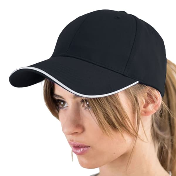Atlantis Reflect 6 Panel Reflective Piping Baseball Cap