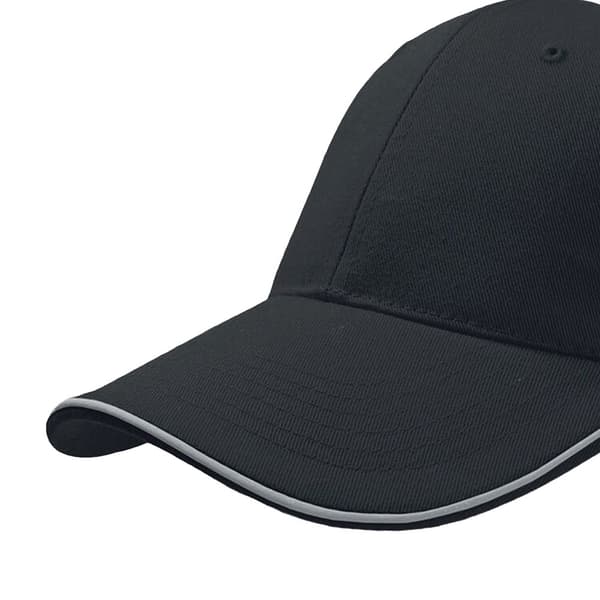 Atlantis Reflect 6 Panel Reflective Piping Baseball Cap