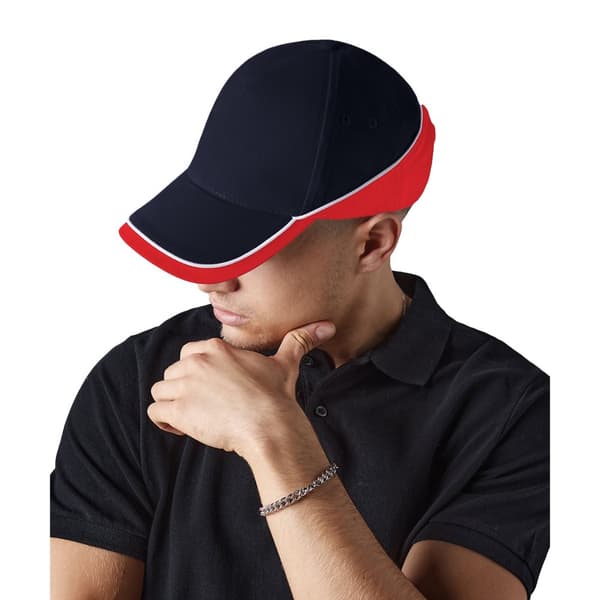 Beechfield Unisex Teamwear Competition Cap Baseball / Hovedbeklædning (pakke med 2)