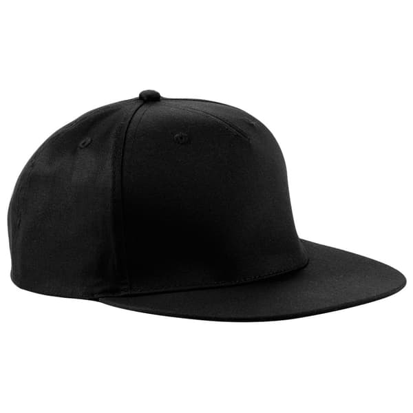 Beechfield Unisex 5 Panel Retro Rapper Cap (2 st) Black One Size