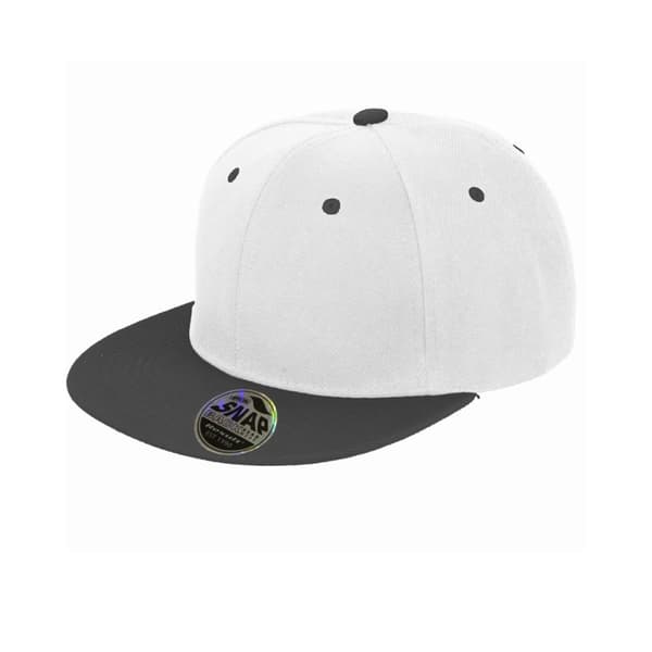 Result Unisex Core Bronx Original Flat Peak Snapback Dual Colour Cap