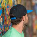 Miniatyrbilde 4 av 5: Result Unisex Core Bronx Original Flat Peak Snapback Dual Colour Cap