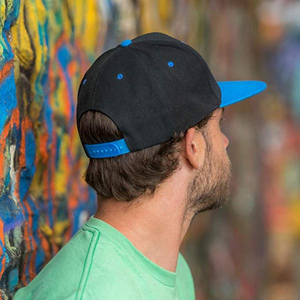 Result Unisex Core Bronx Original Flat Peak Snapback Dual Colour Cap